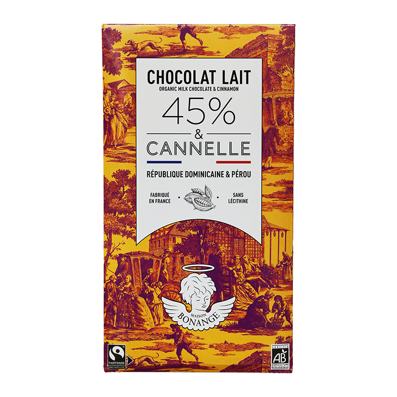 Lait 45% Bio & Cannelle 80g