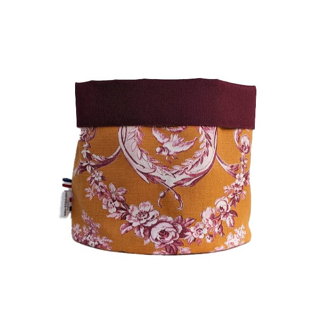 Panière grand modèle
- Collection Toile de Jouy Rose fond Orange