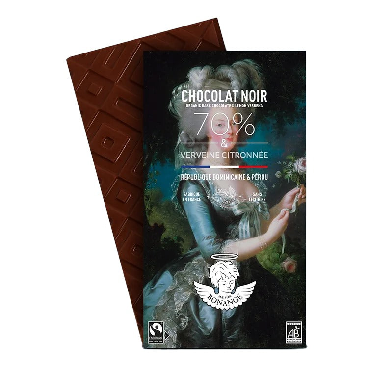 Noir 70% Bio & Verveine Citronnée 80g - Série Limitée Marie-Antoinette