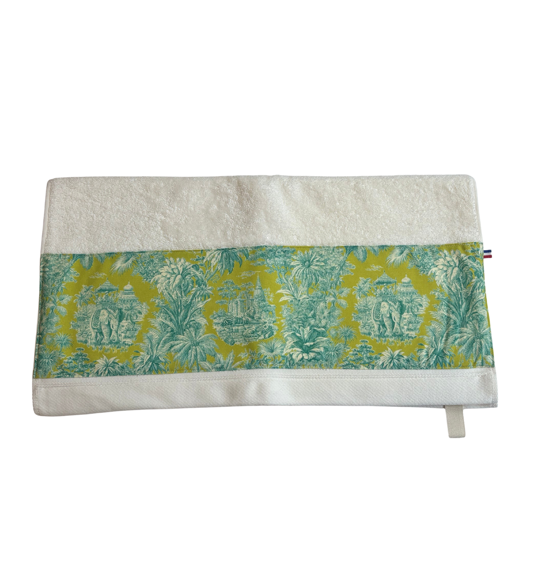 SERVIETTE DE BAIN - MINI MAHARANI VERT ANIS