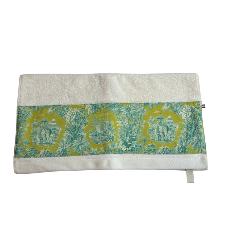 SERVIETTE DE BAIN - MINI MAHARANI VERT ANIS