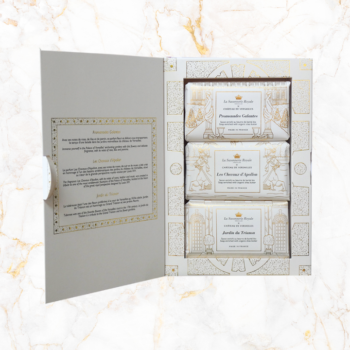 COFFRET 3 SAVONS COLLECTION CHATEAU DE VERSAILLES