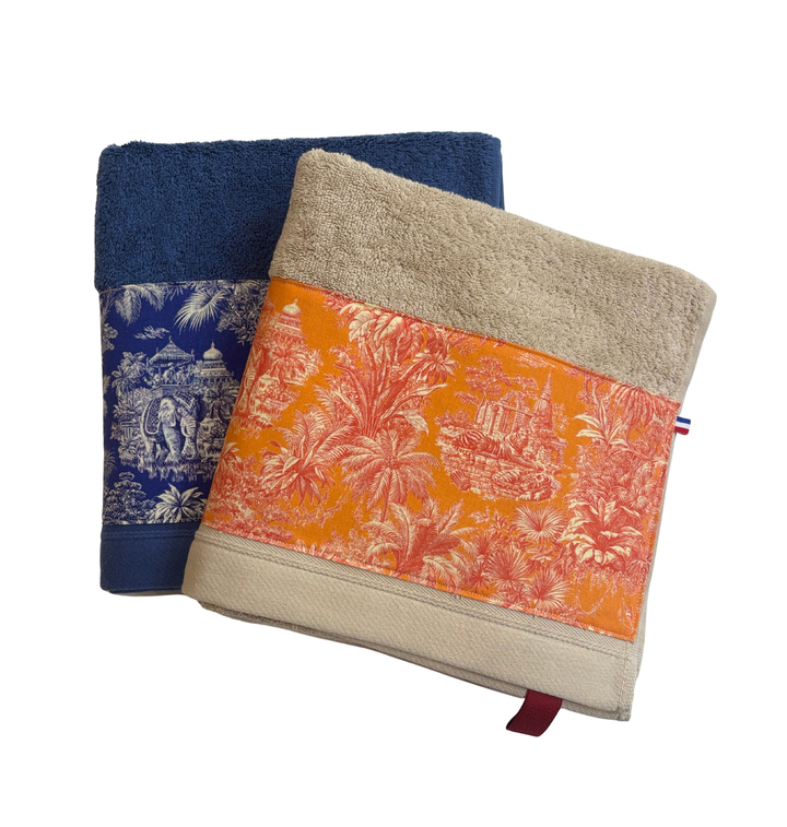 SERVIETTE DE BAIN - MINI MAHARANI ORANGE ROUGE