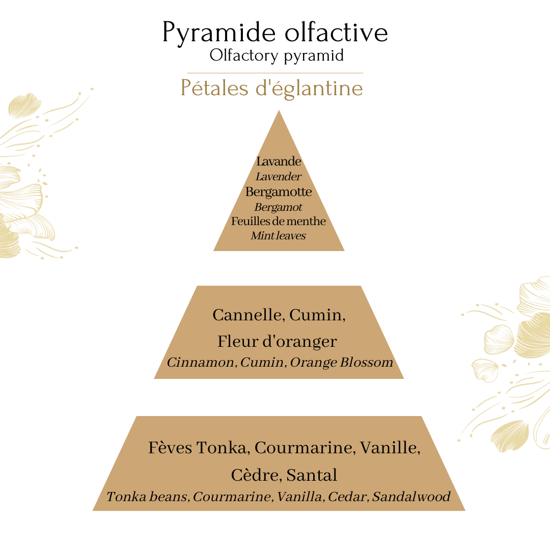 Bougie Royale Pétales d'églantine