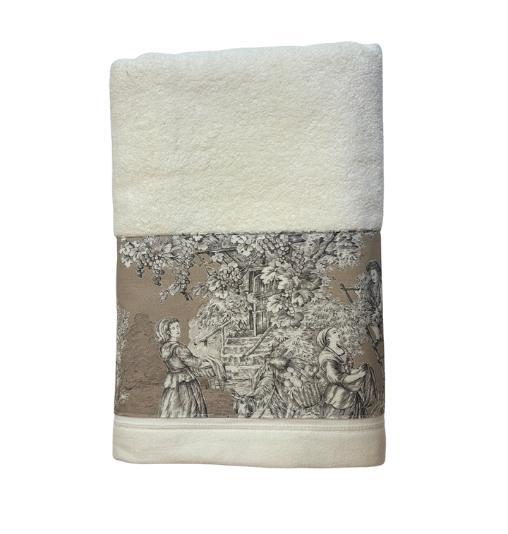 LINGE DE BAIN - COLLECTION PASTORALE MOKA