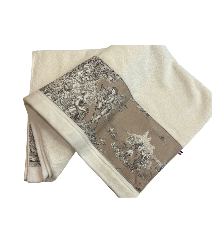 LINGE DE BAIN - COLLECTION PASTORALE MOKA