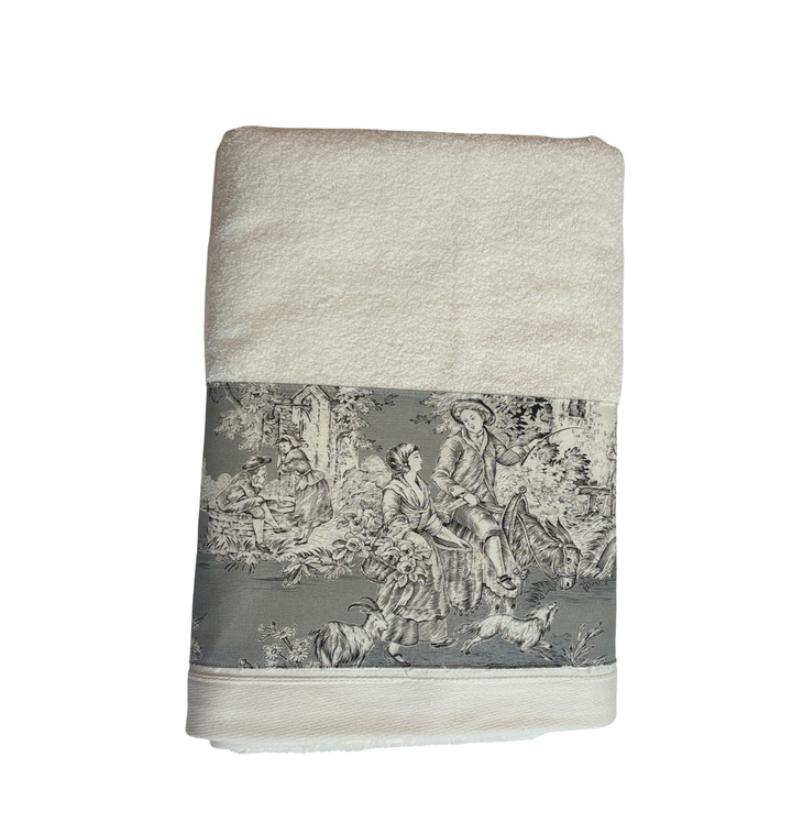 LINGE DE BAIN - COLLECTION PASTORALE GRIS