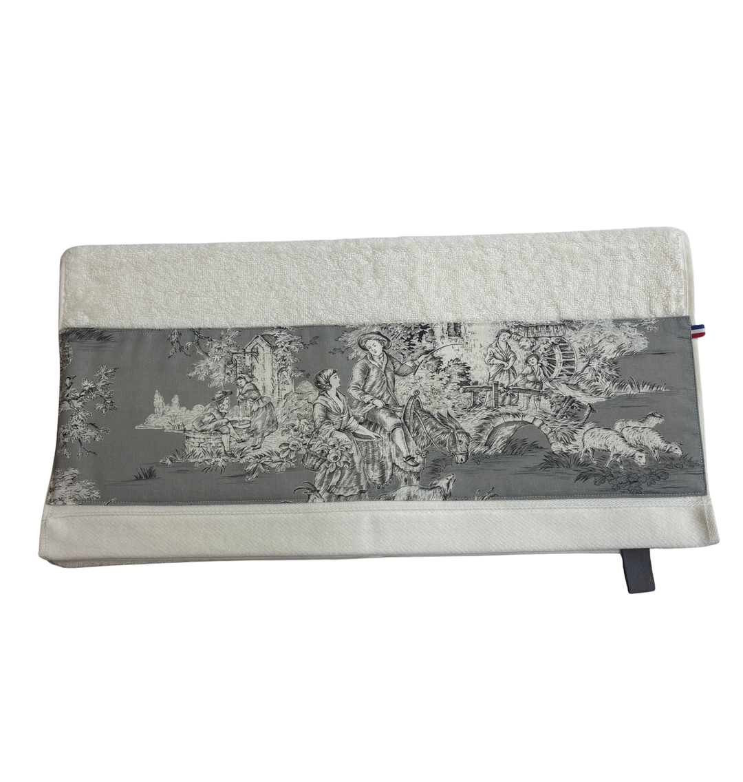 LINGE DE BAIN - COLLECTION PASTORALE GRIS
