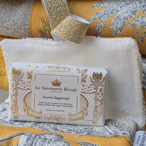 Pochette à Savon - Collection Toile de Jouy Pastorale Jaune