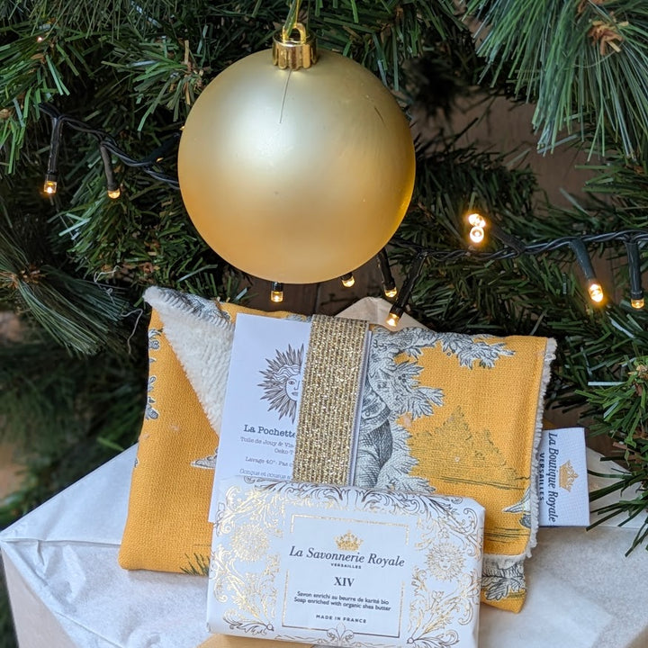 Pochette à Savon - Collection Toile de Jouy Pastorale Jaune